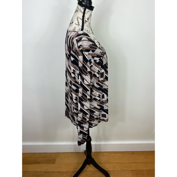 East 5th square neck patterned long sleeve Blouse - Picture 5 of 8